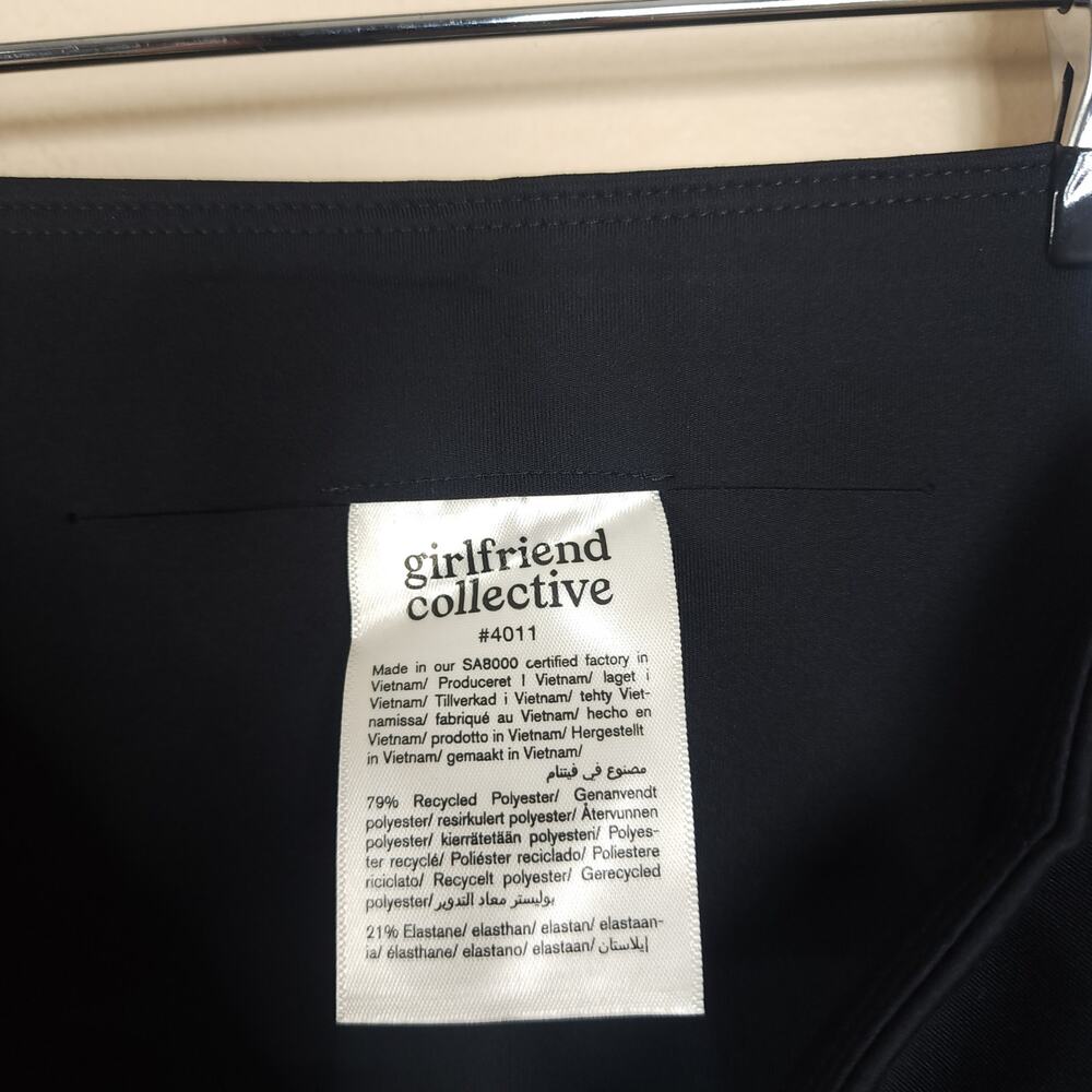 Girlfriend Collective High-Rise Bike Short in Black Size L - Picture 5 of 7